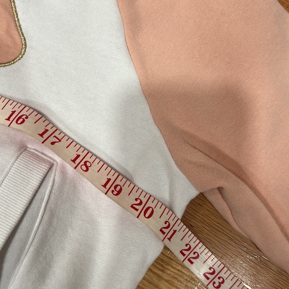 GUC🧡Fila Pink and White Sweatshirt jumper with Gold Sprinkle - Picture 8 of 10